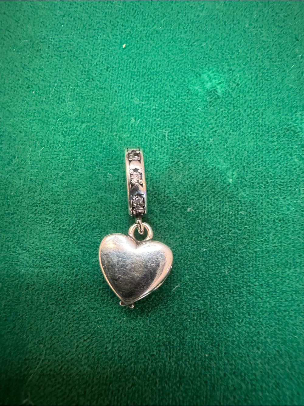 Pandora Sterling Silver Heart and Angel Wings Charm Dangle - Silver - Picture 2 of 6